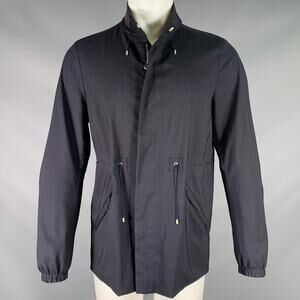 OAMC Size M Navy Wool Blend Drawstring Jacket